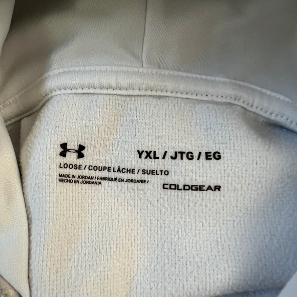 Under Armour Pink and Grey Camouflage Hoodie Sz XL - Picture 4 of 7